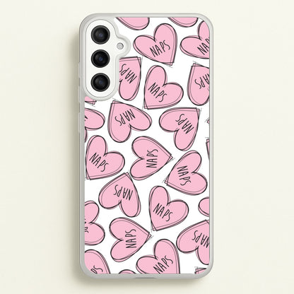 Nap Hearts, Tumblr Inspired  -  Phone Case for Galaxy A34