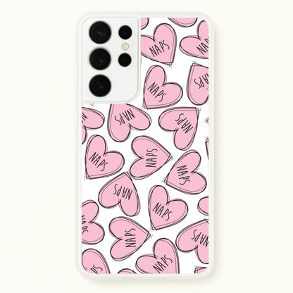 Nap Hearts, Tumblr Inspired  -  Phone Case for Galaxy S21 Ultra