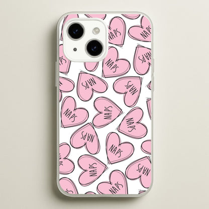Nap Hearts, Tumblr Inspired  -  Phone Case for iPhone 15