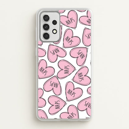 Nap Hearts, Tumblr Inspired  -  Phone Case for Galaxy A52 / A52s