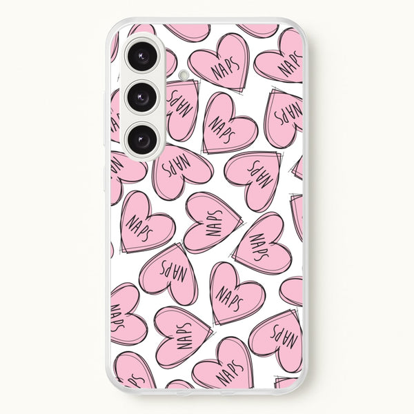 Nap Hearts, Tumblr Inspired  -  Phone Case for Galaxy S24