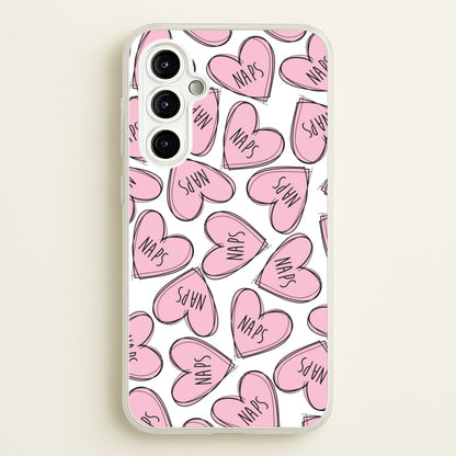 Nap Hearts, Tumblr Inspired  -  Phone Case for Galaxy A54