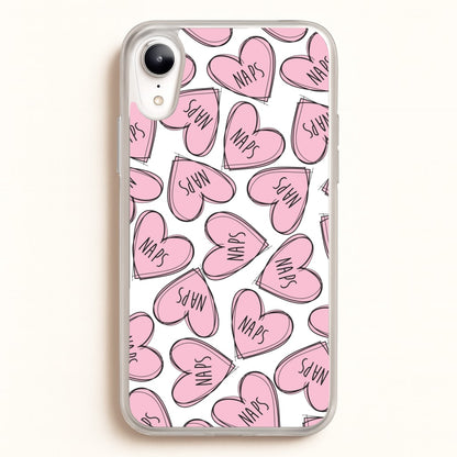 Nap Hearts, Tumblr Inspired  -  Phone Case for iPhone XR