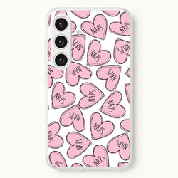 Nap Hearts, Tumblr Inspired  -  Phone Case for Galaxy S25 Plus