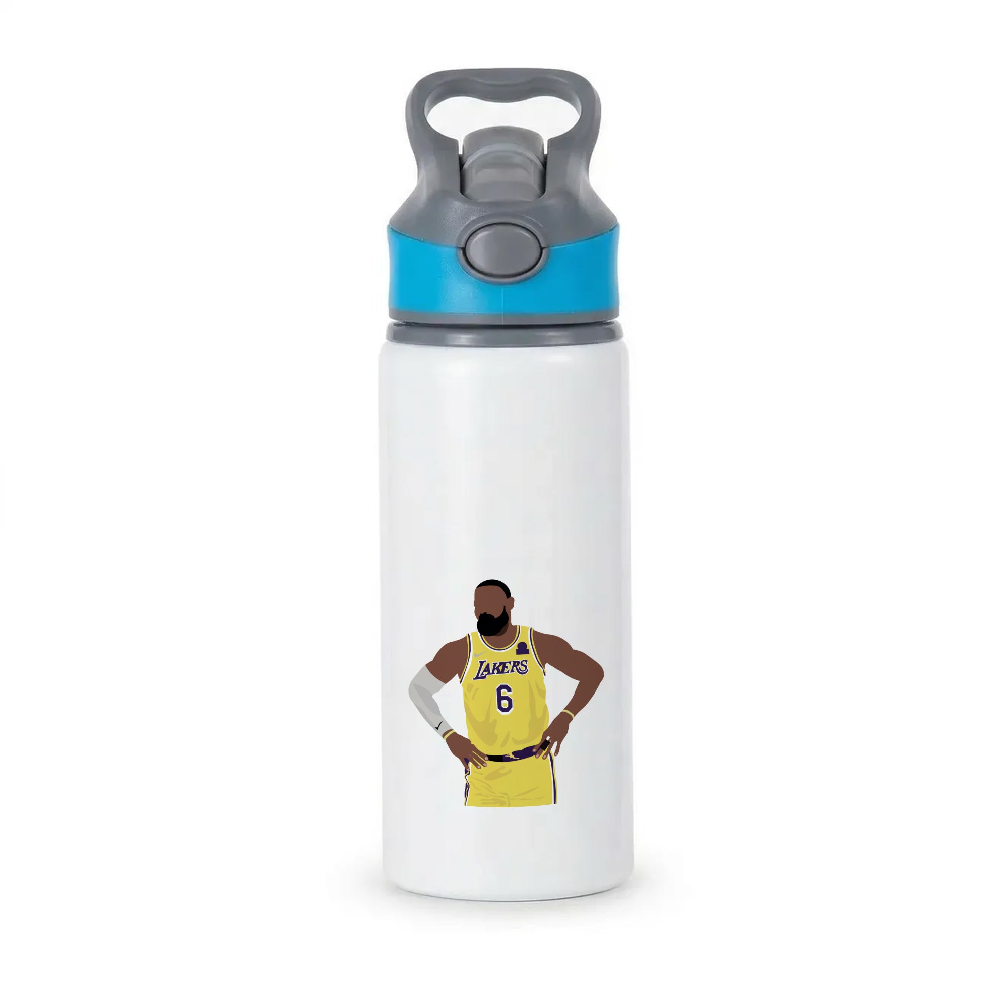 Lebron - Baskteball Active Water Bottle - Blue