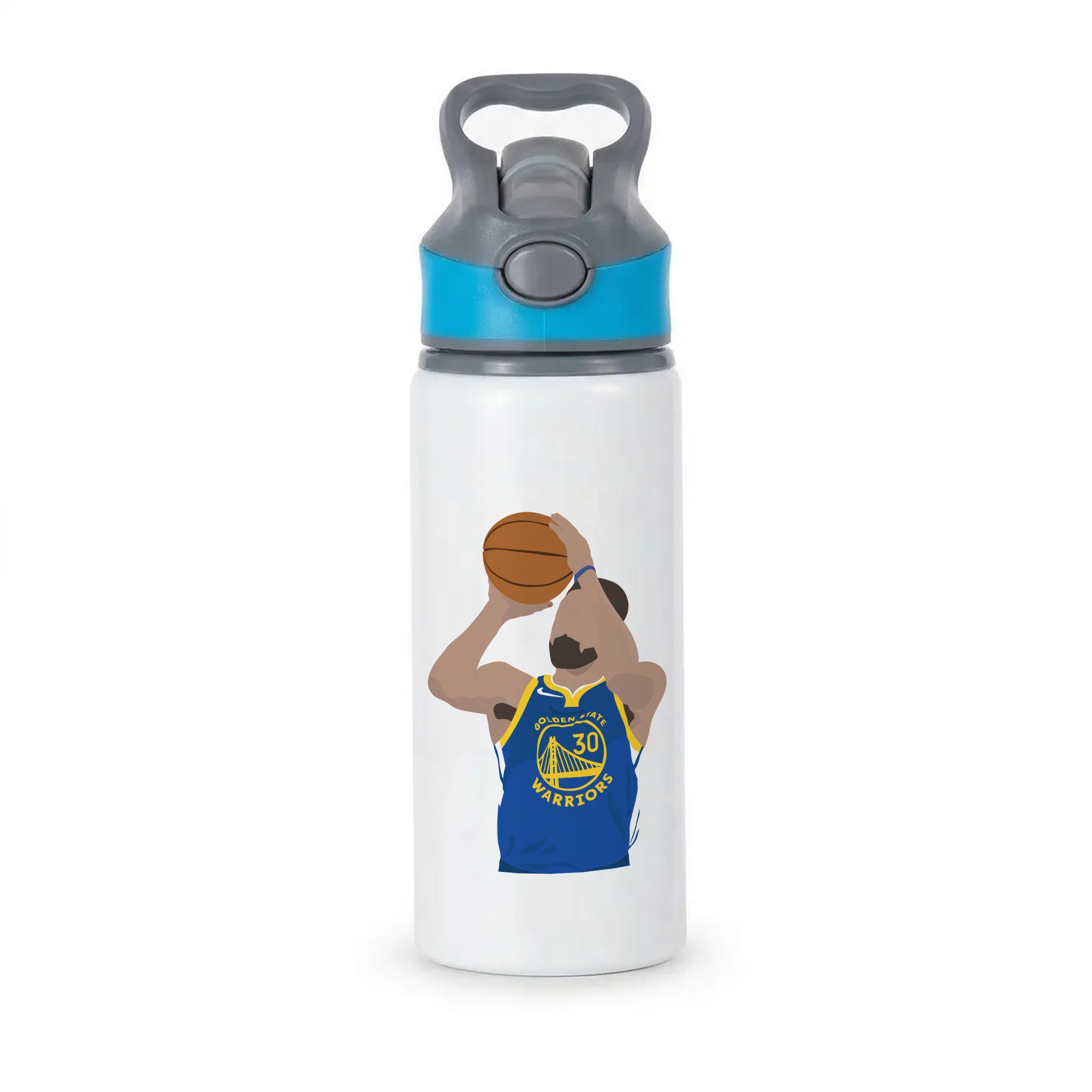 Curry - Basketball Active Water Bottle - Blue