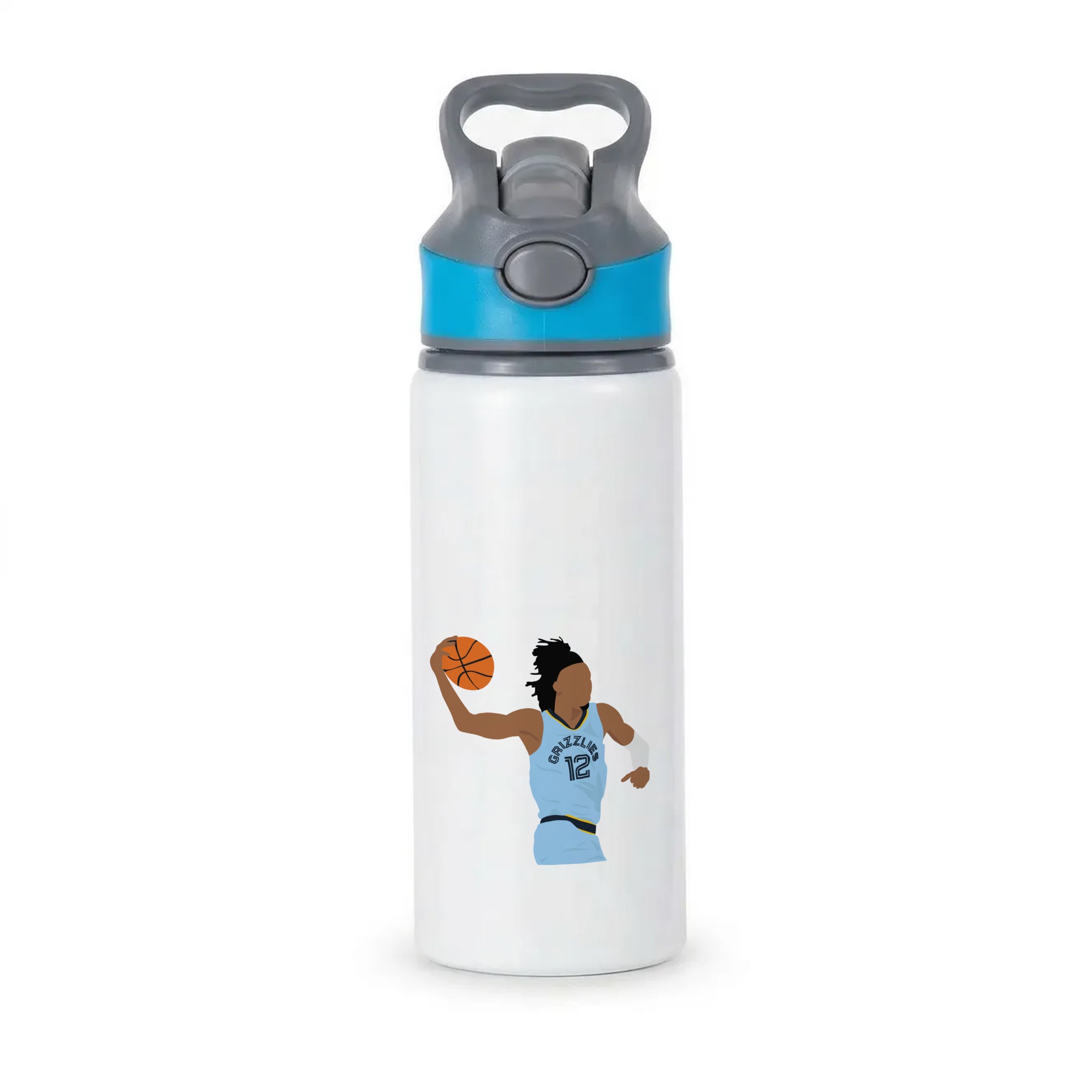 Morant - Basketball Active Water Bottle - Blue