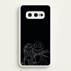 Jack And Sally - TNBC  - Halloween Phone Case for Galaxy S10e