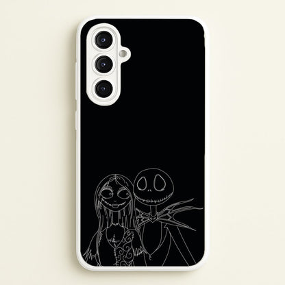 Jack And Sally - TNBC  - Halloween Phone Case for Galaxy A16