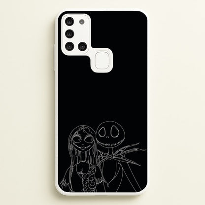 Jack And Sally - TNBC  - Halloween Phone Case for Galaxy A21s