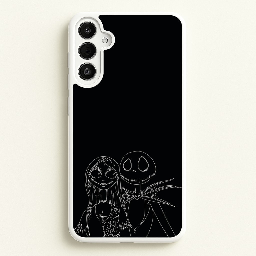 Jack And Sally - TNBC  - Halloween Phone Case for Galaxy A34