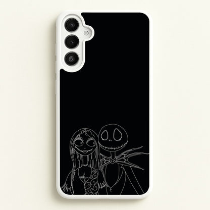 Jack And Sally - TNBC  - Halloween Phone Case for Galaxy A34