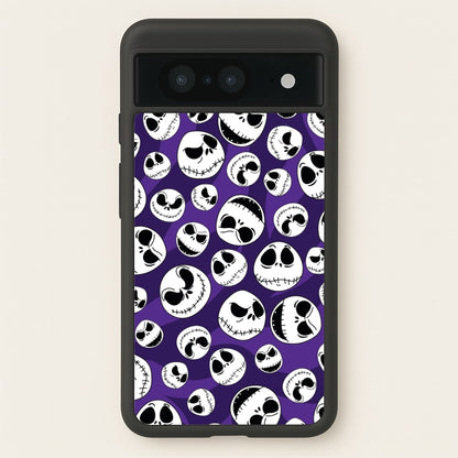 Skull Pattern  - Nightmare Before Christmas Phone Case for Google Pixel 8