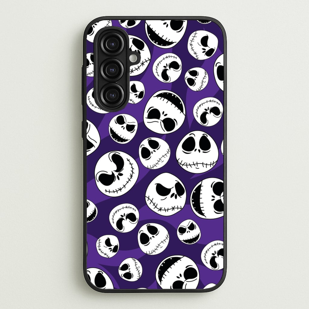 Skull Pattern  - Nightmare Before Christmas Phone Case for Galaxy A16