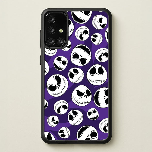 Skull Pattern  - Nightmare Before Christmas Phone Case for Galaxy A71