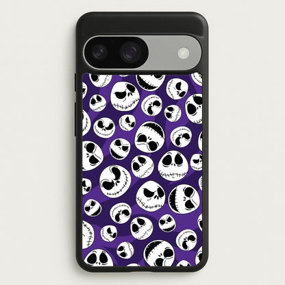 Skull Pattern  - Nightmare Before Christmas Phone Case for Google Pixel 9 / 9 Pro