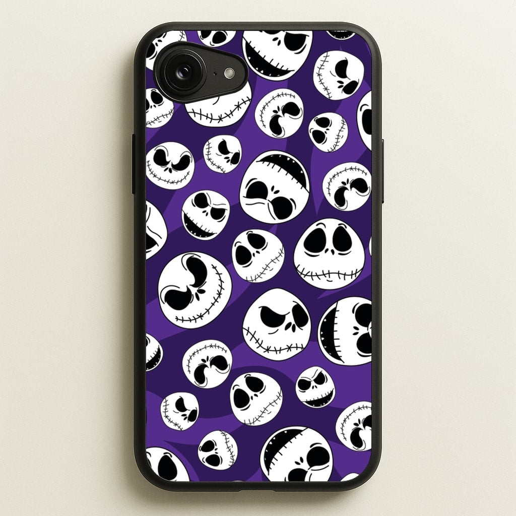 Skull Pattern  - Nightmare Before Christmas Phone Case for iPhone 16e
