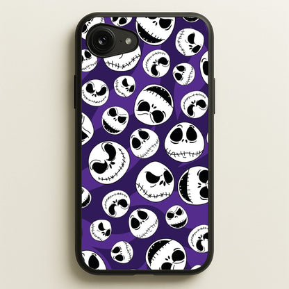 Skull Pattern  - Nightmare Before Christmas Phone Case for iPhone 16e