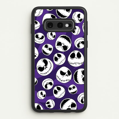 Skull Pattern  - Nightmare Before Christmas Phone Case for Galaxy S10e