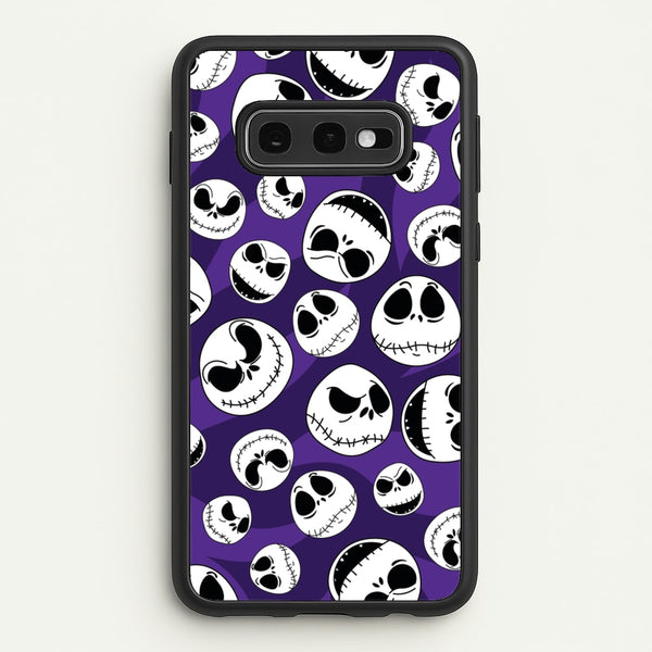 Skull Pattern  - Nightmare Before Christmas Phone Case for Galaxy S10e