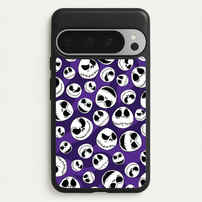 Skull Pattern  - Nightmare Before Christmas Phone Case for Google Pixel 9 Pro XL