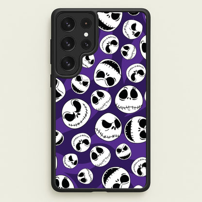 Skull Pattern  - Nightmare Before Christmas Phone Case for Galaxy S23 Ultra
