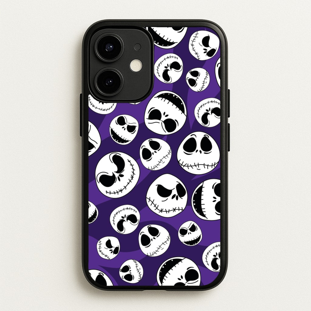 Skull Pattern  - Nightmare Before Christmas Phone Case for iPhone 12 / 12 Pro