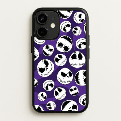 Skull Pattern  - Nightmare Before Christmas Phone Case for iPhone 12 / 12 Pro