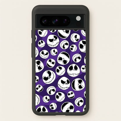 Skull Pattern  - Nightmare Before Christmas Phone Case for Google Pixel 8 Pro