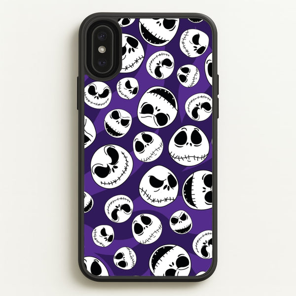 Skull Pattern  - Nightmare Before Christmas Phone Case for iPhone XS Max