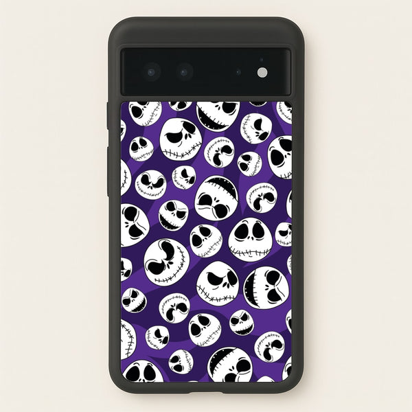 Skull Pattern  - Nightmare Before Christmas Phone Case for Google Pixel 6