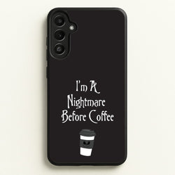 I'm A Nightmare Before Coffee  - Nightmare Before Christmas Phone Case for Galaxy A36