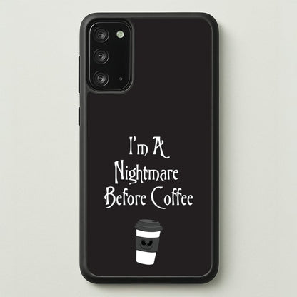 I'm A Nightmare Before Coffee  - Nightmare Before Christmas Phone Case for Galaxy Note 20