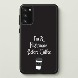 I'm A Nightmare Before Coffee  - Nightmare Before Christmas Phone Case for Galaxy S20