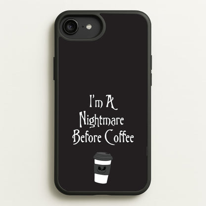 I'm A Nightmare Before Coffee  - Nightmare Before Christmas Phone Case for iPhone 6 Plus / 7 Plus / 8 Plus