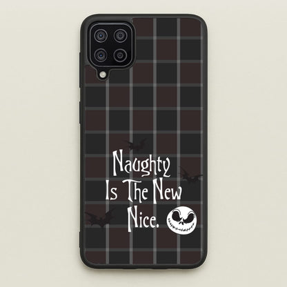 Naughty Is The New Nice  - Nightmare Before Christmas Phone Case for Galaxy A12