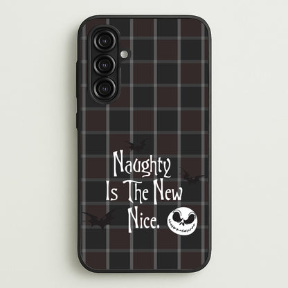 Naughty Is The New Nice  - Nightmare Before Christmas Phone Case for Galaxy A16