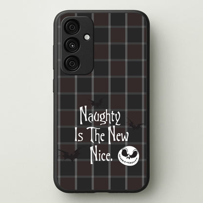 Naughty Is The New Nice  - Nightmare Before Christmas Phone Case for Galaxy A35
