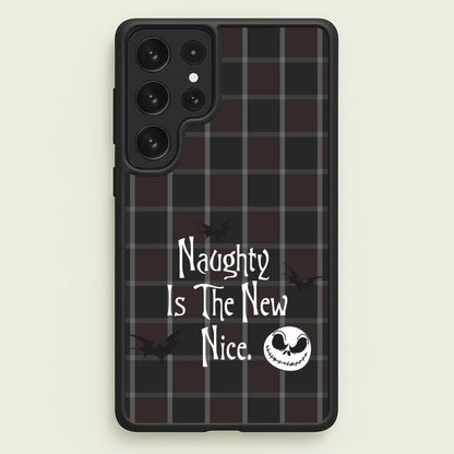 Naughty Is The New Nice  - Nightmare Before Christmas Phone Case for Galaxy S22 Ultra