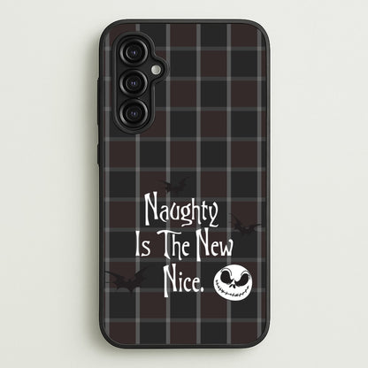 Naughty Is The New Nice  - Nightmare Before Christmas Phone Case for Galaxy A14