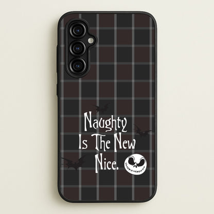 Naughty Is The New Nice  - Nightmare Before Christmas Phone Case for Galaxy A54