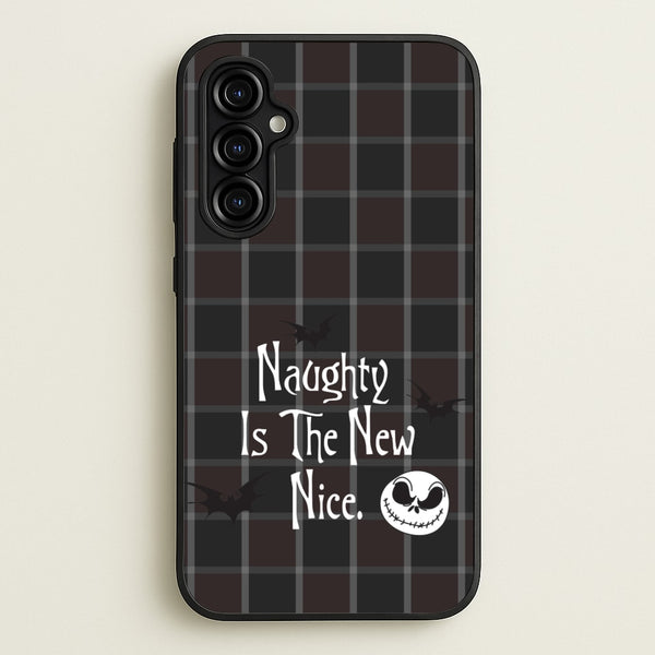 Naughty Is The New Nice  - Nightmare Before Christmas Phone Case for Galaxy A54