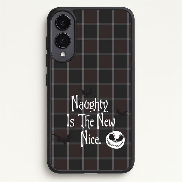 Naughty Is The New Nice  - Nightmare Before Christmas Phone Case for Galaxy S25 Edge