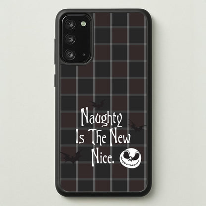 Naughty Is The New Nice  - Nightmare Before Christmas Phone Case for Galaxy Note 20