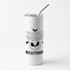 Your Worst Nightmare Purple Skinny Tumbler