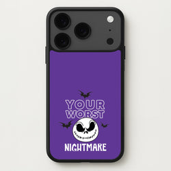 Your Worst Nightmare Purple Phone Case for iPhone 17 Pro Max