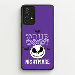 Your Worst Nightmare Purple  - Nightmare Before Christmas Phone Case for Galaxy A52 / A52s
