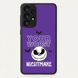 Your Worst Nightmare Purple  - Nightmare Before Christmas Phone Case for Galaxy A33