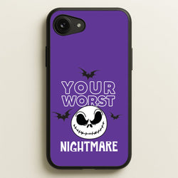 Your Worst Nightmare Purple  - Nightmare Before Christmas Phone Case for iPhone 16e