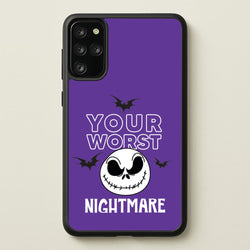 Your Worst Nightmare Purple  - Nightmare Before Christmas Phone Case for Galaxy S20 Plus